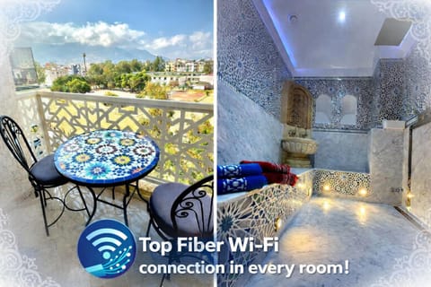 Balcony/Terrace, Spa and wellness centre/facilities, City view