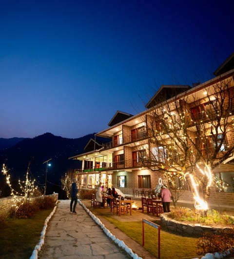 Property building, Night, Natural landscape