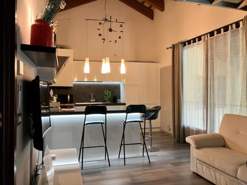 Living room, kitchen