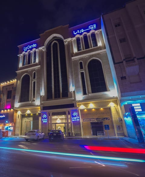 Property building, Night, Location