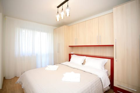 Bed, Photo of the whole room, Bedroom, towels, wardrobe