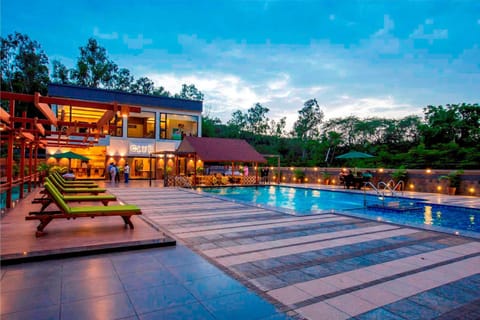 Facade/entrance, Lounge or bar, Decorative detail, Pool view, Swimming pool