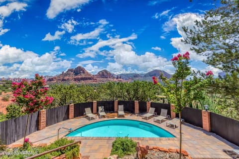 Natural landscape, Mountain view, Pool view, Swimming pool
