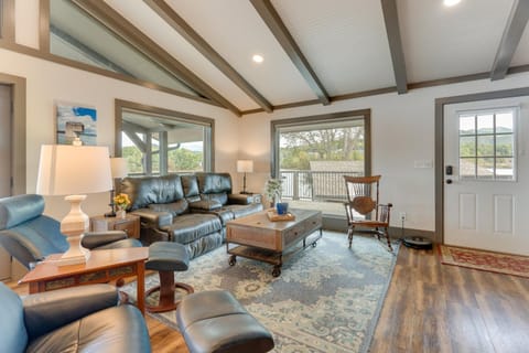 Lakefront Hayesville Retreat with Private Swim Dock House in Chatuge Lake