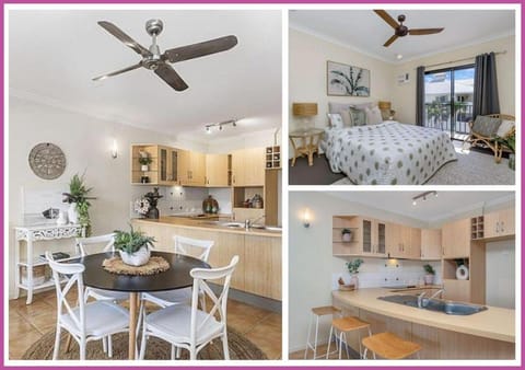 Bed, Kitchen or kitchenette, Dining area, Bedroom, fireplace