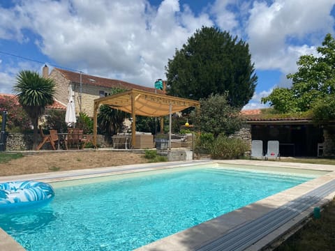 Property building, Living room, Swimming pool