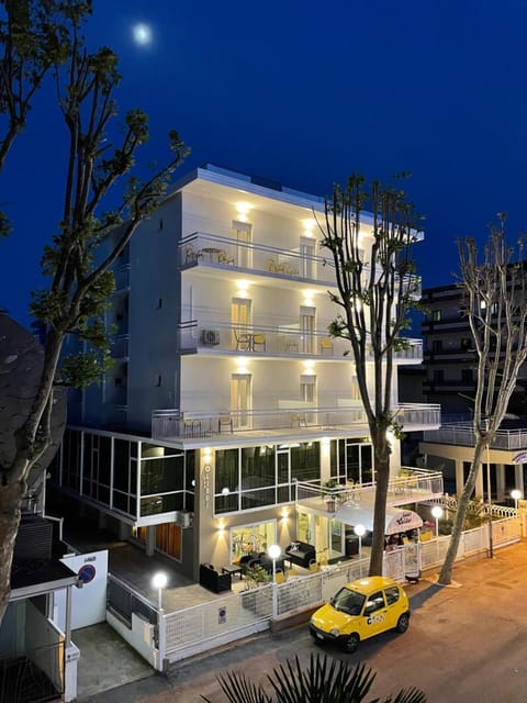 Property building, Night, Parking