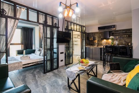 Bed, TV and multimedia, Living room, Photo of the whole room, Dining area, Bedroom, air conditioner