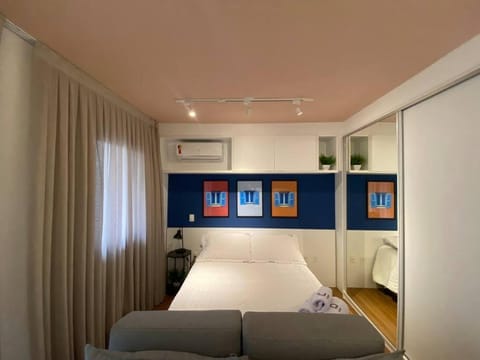 Bed, Photo of the whole room, Bedroom, air conditioner