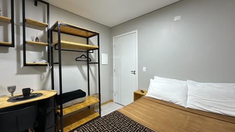 Bed, Photo of the whole room, hair dresser, wardrobe