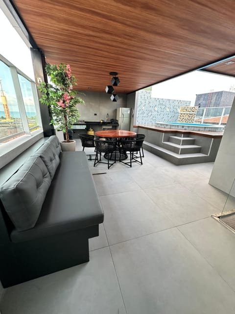 Restaurant/places to eat, BBQ facilities, View (from property/room), Balcony/Terrace, Spa and wellness centre/facilities, Seating area, Dining area, Swimming pool