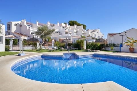 Property building, Living room, Swimming pool