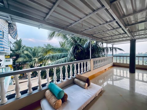 Patio, Day, Natural landscape, View (from property/room), Balcony/Terrace, Living room, Seating area, Sea view