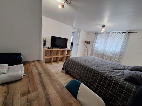 Communal lounge/ TV room, Bed, Photo of the whole room, Seating area, Bedroom