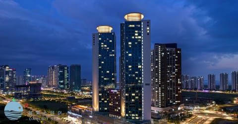 Property building, Night, City view