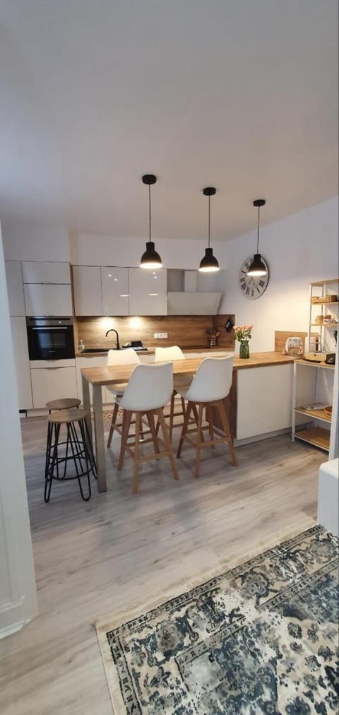 Kitchen or kitchenette, Dining area, minibar, pet friendly, stove