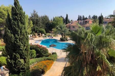 Natural landscape, Garden, Garden view, Pool view, Swimming pool