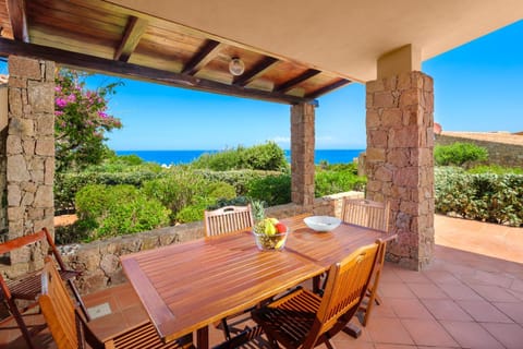 Patio, Dining area, Sea view