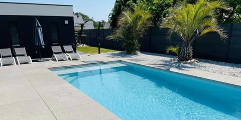 Property building, Living room, Swimming pool