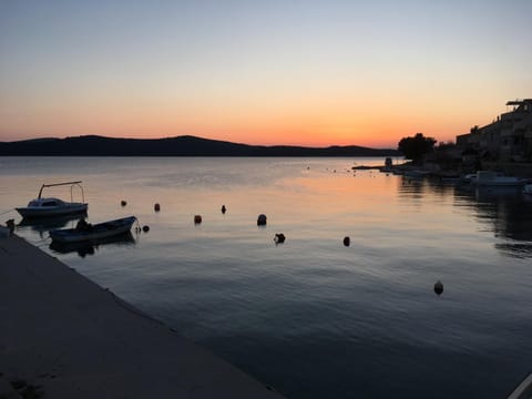 Summer, Beach, Sea view, Sunset