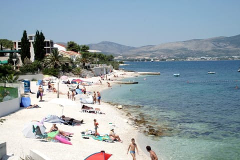 People, Beach, Sea view