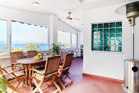 Patio, Natural landscape, View (from property/room), Balcony/Terrace, Dining area, Sea view