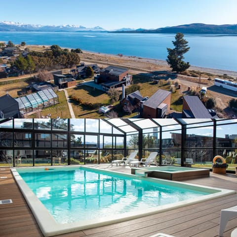 Property building, Bird's eye view, Swimming pool