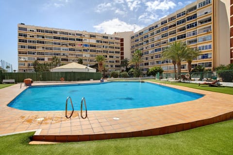 Property building, Living room, Swimming pool
