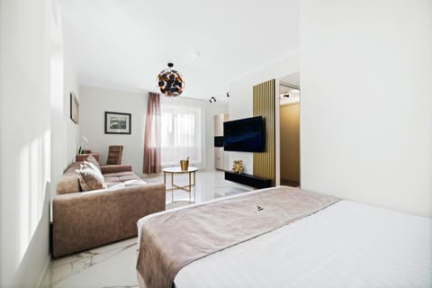 Bed, TV and multimedia, Living room, Photo of the whole room, Seating area
