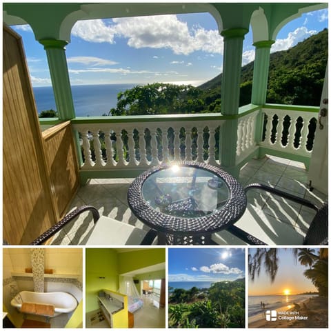 Balcony/Terrace, Kitchen or kitchenette, Beach, Sea view, Bath