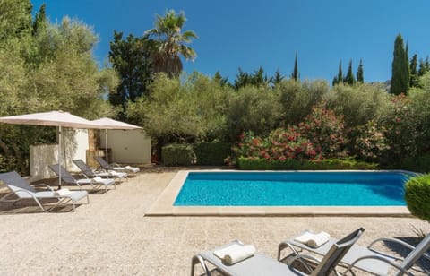 Property building, Living room, Swimming pool