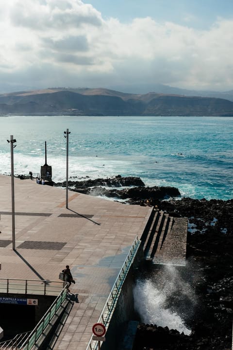 Natural landscape, View (from property/room), Balcony/Terrace, Beach, Sea view