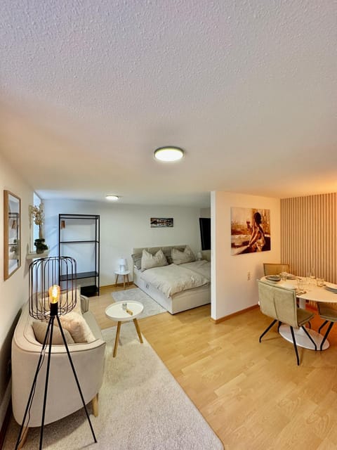 Bed, TV and multimedia, Living room, Photo of the whole room, Seating area, Dining area, Bedroom