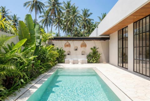 Patio, Day, Garden, Garden view, Pool view, Swimming pool, sunbed