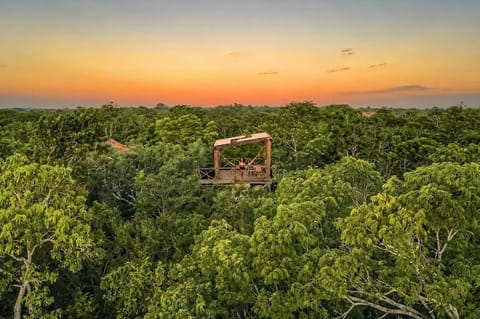 Natural landscape, Bird's eye view, Balcony/Terrace, Sunset