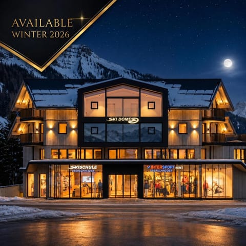 Property building, Night, Property logo or sign, Winter