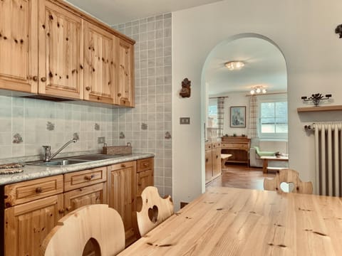 Kitchen or kitchenette, Dining area, stove