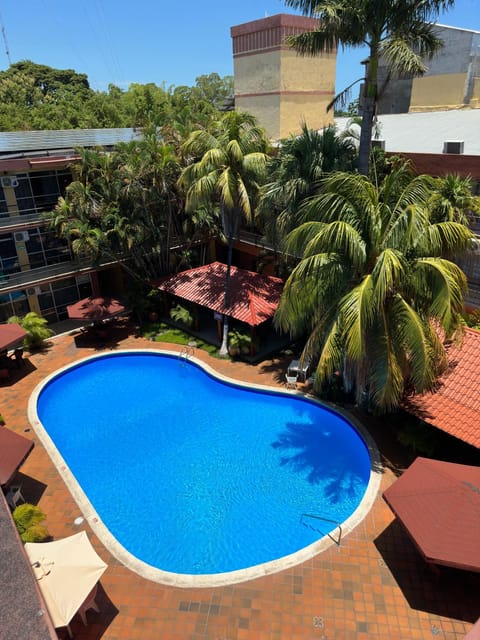 Property building, Pool view, Swimming pool