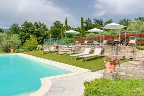 Property building, Living room, Swimming pool