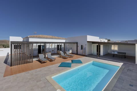 Property building, Living room, Swimming pool