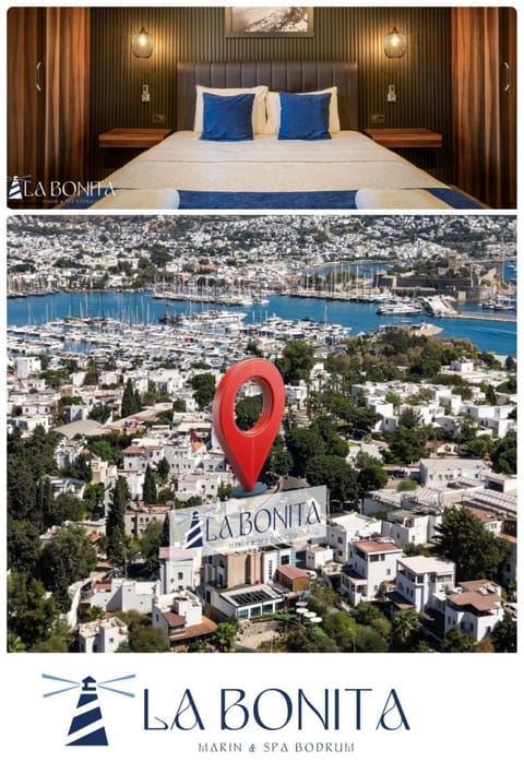 Property building, Nearby landmark, Property logo or sign, Natural landscape, Bird's eye view, View (from property/room), City view, Sea view, Location