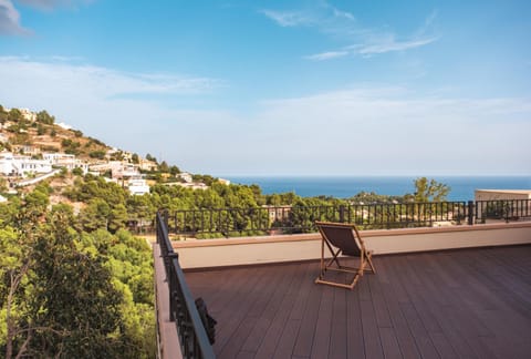 Natural landscape, View (from property/room), Balcony/Terrace, Mountain view, Sea view, sunbed