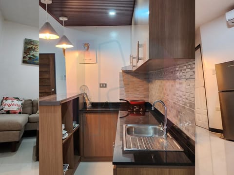 Kitchen or kitchenette, oven, stove
