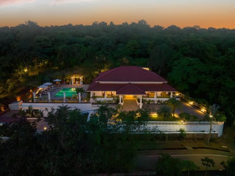 Property building, Night, Bird's eye view