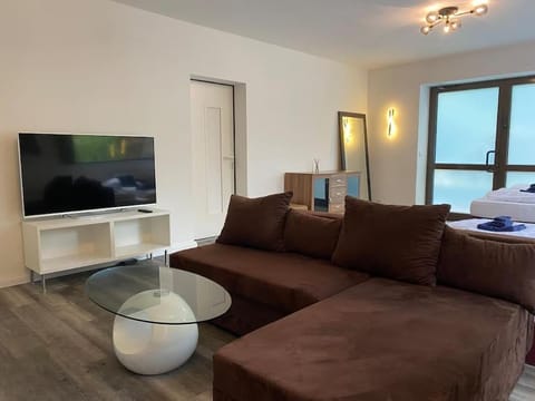 Communal lounge/ TV room, Bed, TV and multimedia, Living room, Photo of the whole room, Seating area, Evening entertainment