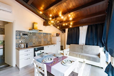 Living room, kitchen