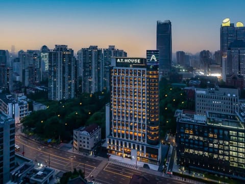 Property building, Night, City view