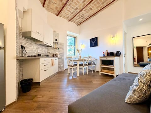 Kitchen or kitchenette, Living room, Dining area