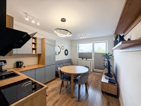 Kitchen or kitchenette, Living room, Dining area