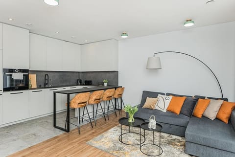 Kitchen or kitchenette, Living room, Dining area